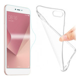 Kit Capa Capinha Transparente Para Xiaomi Redmi 6a + Pel Gel
