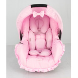Kit Capa De Bebê Conforto E Redutor - Rosa Bebê