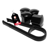 Kit Capa De Parafuso Peugeot 17mm C/16 (1 Preto E 1 Cromado)