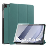 Kit Capa + Pelicula Vidro Para Samsung A9 Plus 11 X216 X210 Cor Verde Dark
