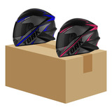 Kit Capacete Fechado R8 Pro Tork Viseira Fumê Várias Cores