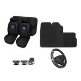 Kit Capas Bancos Pedaleira Volante Tapetes Fiesta Ford Ka 97