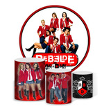 Kit Capas Cilindro + Painel 1,50 Vários Personagens Tecido