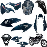Kit Carenagem Fan 160 22/24 Asa Tampa Rabeta Frente Paralama