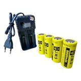 Kit Carregador 26650 +4 Baterias 4.2v 8800mah Original Jws