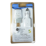 Kit Carregador Usb iPhone 5 12/24v iPad Mini Veicular Tomada