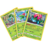 Kit Carta Pokémon Venusaur E Evoluções Em Português Original