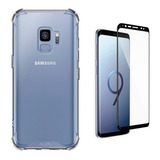 Kit Case Capa Anti Queda Para Galaxy S9 + Pelicula 3d