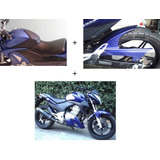 Kit Cb300 Protetor Tanque + Paralama Para Pneu 160 + Spoiler
