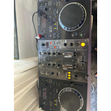 Kit Cdjs 350 + Mixer Djm 400 Pioneer + Case + Cabos