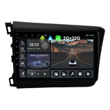 Kit Central Multimidia 9 Polegadas Android Honda Civic 12/16