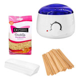 Kit Cera Quente Depilaçao Aquecedor + 200g Cera Depimiel Nº3