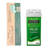 Kit Cera Quente Roll On Depimiel 100g + Lenço Tnt 100unid