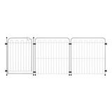 Kit Cercado Grade Portão Pet +2 Módulos 69cm Proteção Branco