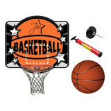 Kit Cesta De Basket Nba Profissional + Bola Oficial + Bomba