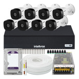 Kit Cftv Monitoramento 8 Cameras Multi Hd 1008-c 1tb Purple