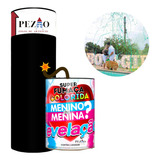 Kit Chá Revelação Canhão Serpentina Pavio + Fumaça Colorida Cor Kit Chá Verde
