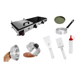 Kit Chapa 90x30 +modelador De Ovo +espatulas+abafador+smash