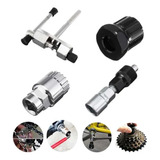 Kit Chave Bike Corrente Extrator Pedivela Movimento Central