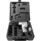 Kit Chave De Impacto 1/2 Pol Pneumática E 17 Acessórios Lith