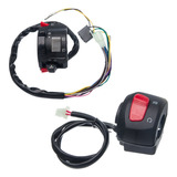 Kit Chave Punho Luz + Punho Emergencia Ybr 125 Factor Pedal