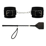 Kit Chicote E Algema Reforçado Couro Fantasia Carnaval Festa