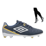 Kit Chuteira Campo Umbro Attak Eternal E Meião