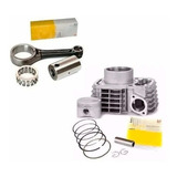 Kit Cilindro Completo + Biela Cg Titan 150 2010 Metal Leve