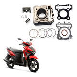 Kit Cilindro Motor Com 3 Juntas Compatível Com Yamaha Neo125