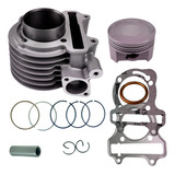 Kit Cilindro Motor Honda Elite 125 + Juntas + Pistão + Anéis