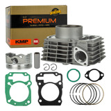 Kit Cilindro Premium Pistão Anel Rik Cg 150 P/190 Kmp