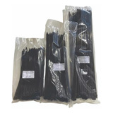 Kit Cinta Plástica Fita Hellerman Enforca Gato C/300unid Cor Preto