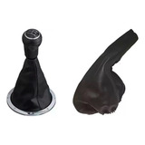 Kit Coifa Cambio + Freio Mão Saveiro G3 01 02 03 04 05 Couro