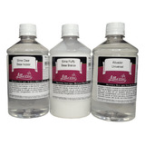 Kit Cola Clear 500g + Cola Fluffy 500g + Ativador Slime 500m