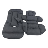 Kit Colchonetes 3 Pçs Para Carrinho E Bebê Conf. Dupla Face 