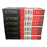 Kit Com 06 Fitas Vhs Virgens Tdk E.hg Super Avilyn Lacradas