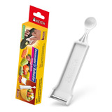 Kit Com 10 Descascador Boleador Legumes Plástico Lamina Inox