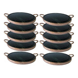 Kit Com 10 Grelhas 27 Cm Em Pedra Sabão 