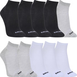 Kit Com 10 Meias Mash Cano Curto Esporte Sapatilha Unissex