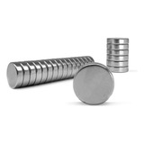 Kit Com 10 Peças De Ímã De Neodímio Disco Pastilha 12x3mm, Super Forte Para Fixação E Projetos Versáteis Marca Lorben