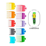 Kit Com 10 Pentes Para Máquina De Cortar Cabelo Do N°1 Ao 8
