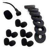 Kit Com 10 Protetor Auricular E 10 Espuma Bocal Para Headset