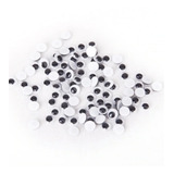 Kit Com 100 Olho Movel Plástico Bichinho Boneca Biscuit 8mm