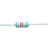 Kit Com 100 Peças - Resistor 820r 1/2w 5% Sfr25 1/2ss Uniohm
