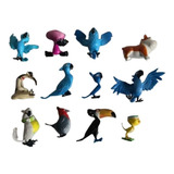 Kit Com 12 Bonecos Do Filme Rio 2 - De 3 A 6 Cm