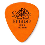 Kit Com 12 Palhetas Dunlop Tortex 0.60mm Usa Cor Unica Tamanho .60