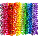 Kit Com 120 Colar Havaiano Guirlanda De Flor Frete Grátis