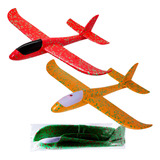  Kit Com 2 Avião Planador Isopor Com Led Voa De Verdade
