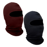 Kit Com 2 Balaclavas Touca Ninja Facial Proteção Uv+50 Motos