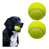 Kit Com 2 Bolas De Tênis Brinquedo Bolinhas Para Pet 